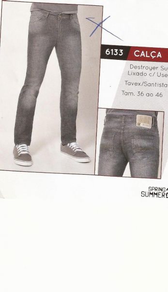 CALÇA JEANS DESTROYER SUJINHO LIXADO C/USED
